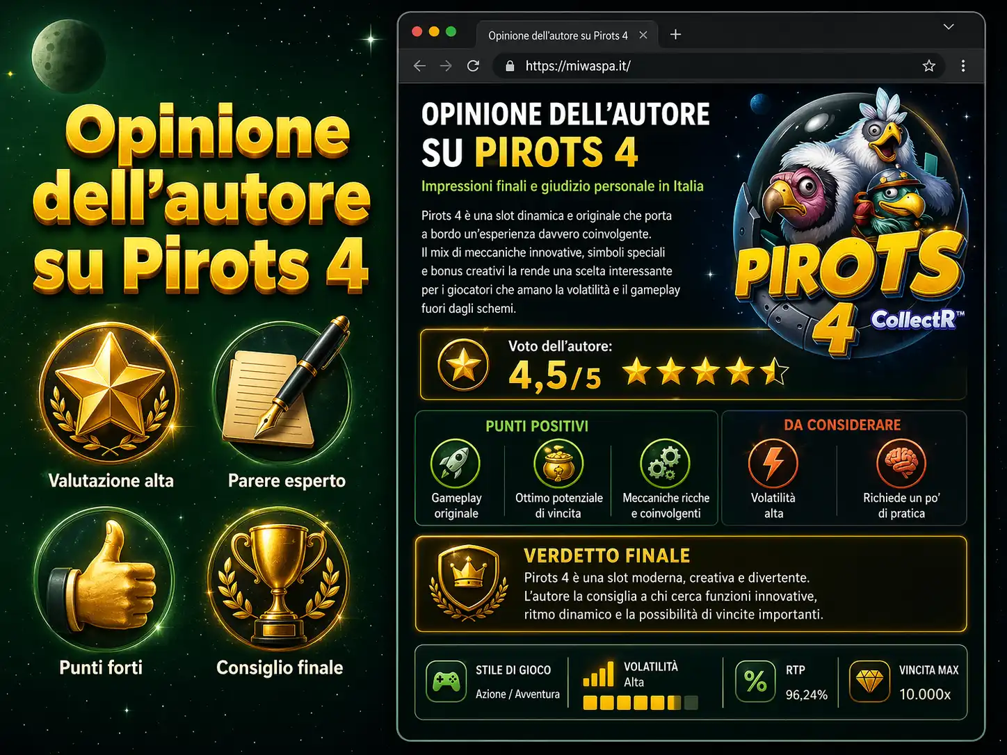 Opinione dell’autore su Pirots 4