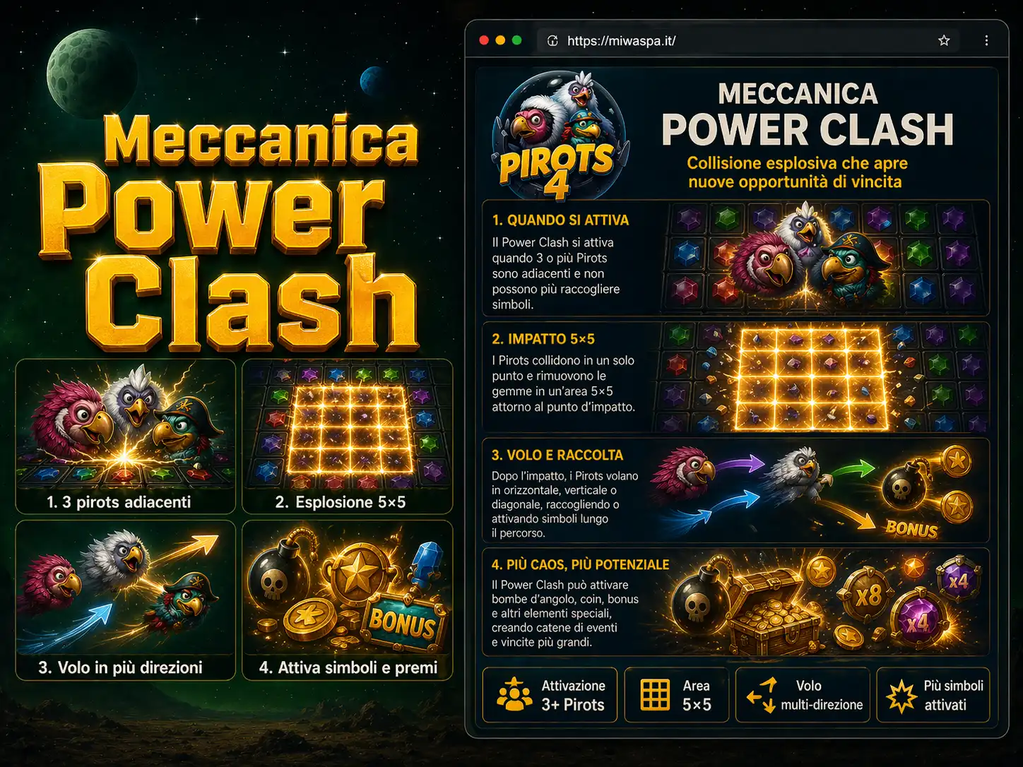 Meccanica Power Clash pirots4 Italy