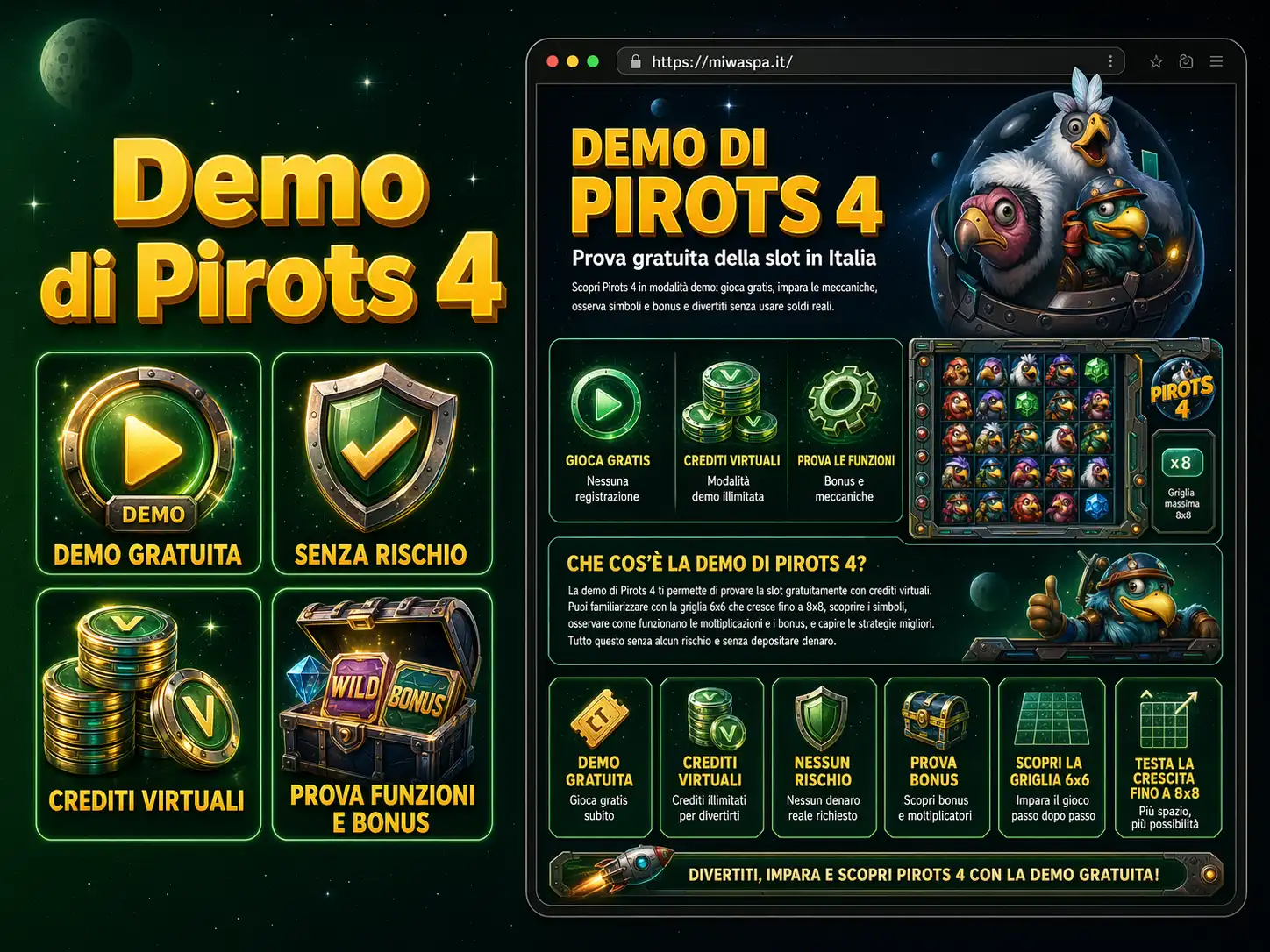 Modalità Demo di Pirots 4